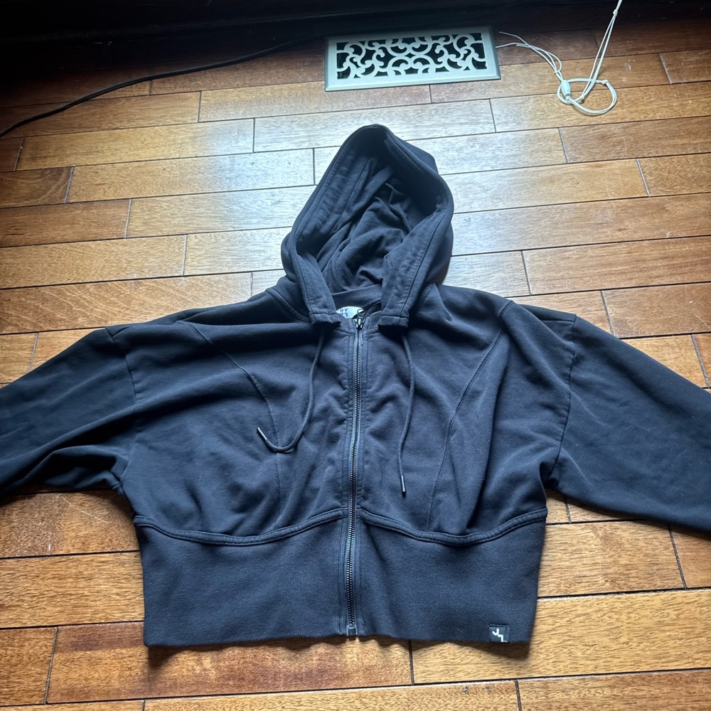 (BOGO) Black Cropped Athletic Jacket